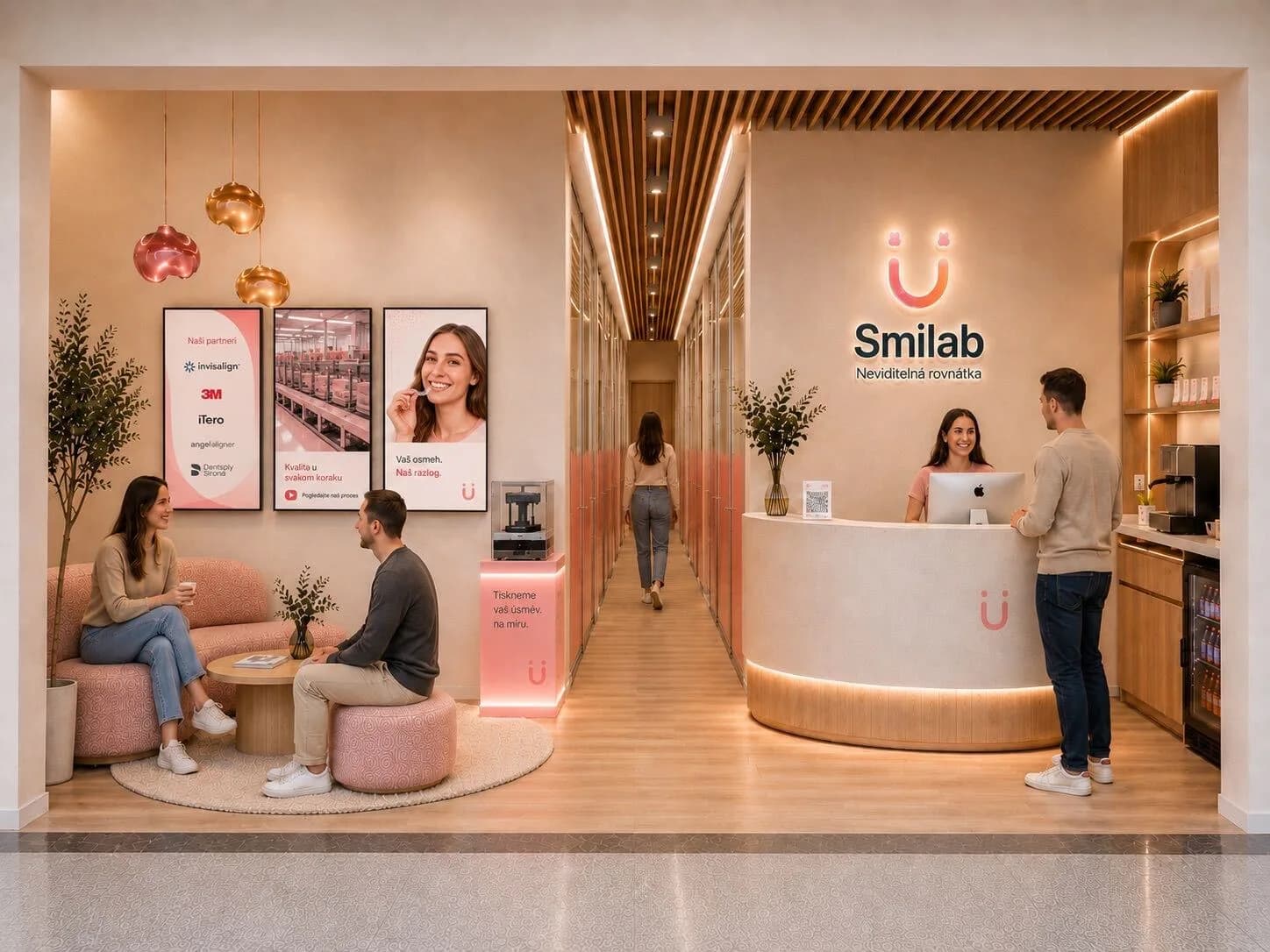 Recepce a čekárna — Smilab centrum Chodov